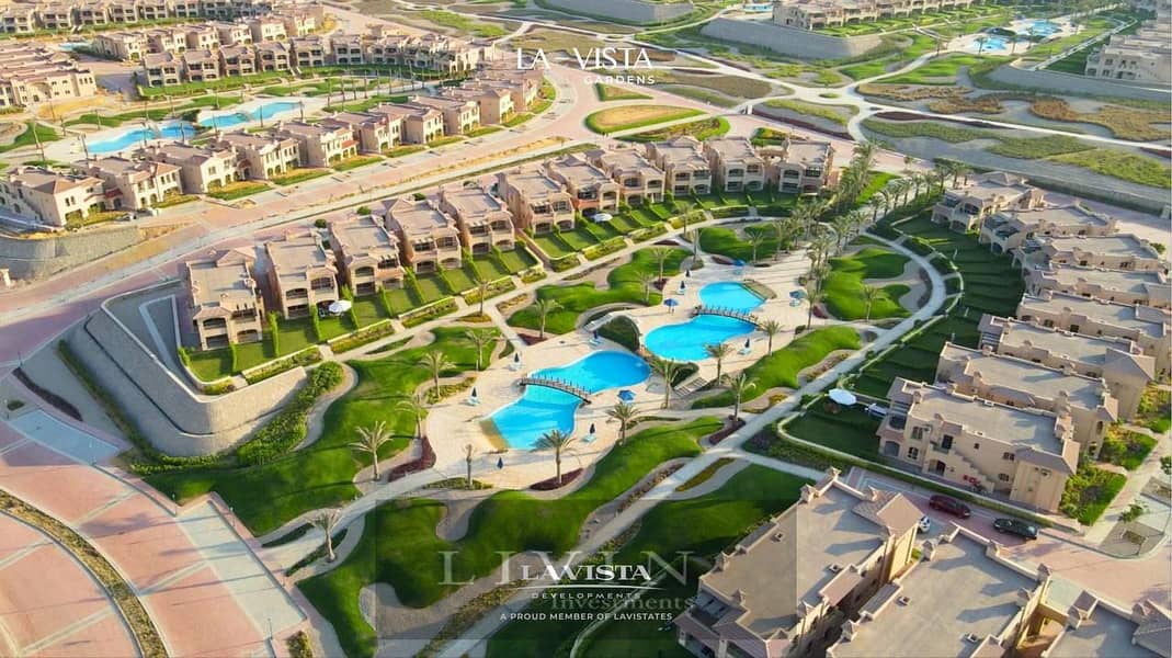 شاليه للبيع 150م استلام فوري متشطب بالكامل sea view في لافيستا جاردنز العين السخنه chalet ready to move in lavista gardens 10