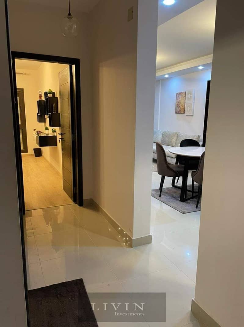 Sky Villa Duplex for sale at half price, large area, 4 rooms + roof, landscape view, in installments over the longest payment period, Sarai New Cairo 4