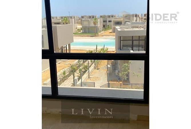 9 years installments with 860,000 down payment chalet 3bedrooms for sale in azha north coast , finished+acs and kitchen - sea and lagoon view 8