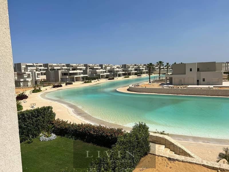 9 years installments with 860,000 down payment chalet 3bedrooms for sale in azha north coast , finished+acs and kitchen - sea and lagoon view 13