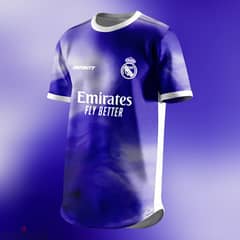 تيشيرت ريال مدريد تصميم خاص و حصري Real Madrid violet edition