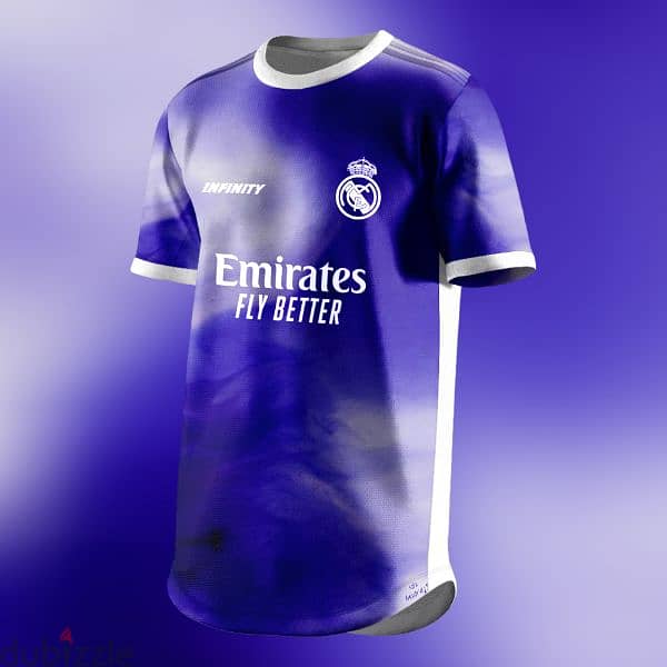 تيشيرت ريال مدريد تصميم خاص و حصري Real Madrid violet edition 0