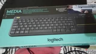 كيبورد + ماوس باد wireless logitech k400 plus