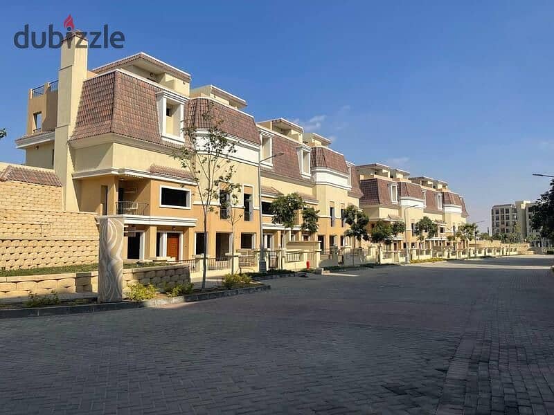 Townhouse villa for sale in Sarai Compound , madinat masr Development 5