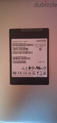 Hard disk 256 ssd - هارد ديسك ٢٥٦ ssd