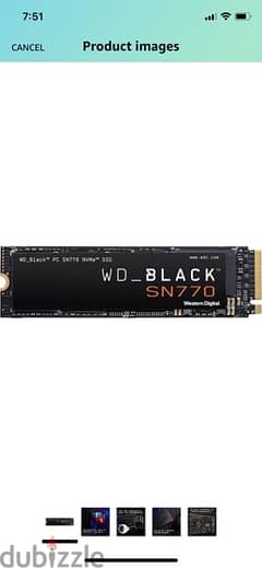 hard ssd WD black SN770 1TB 5150 mb/s