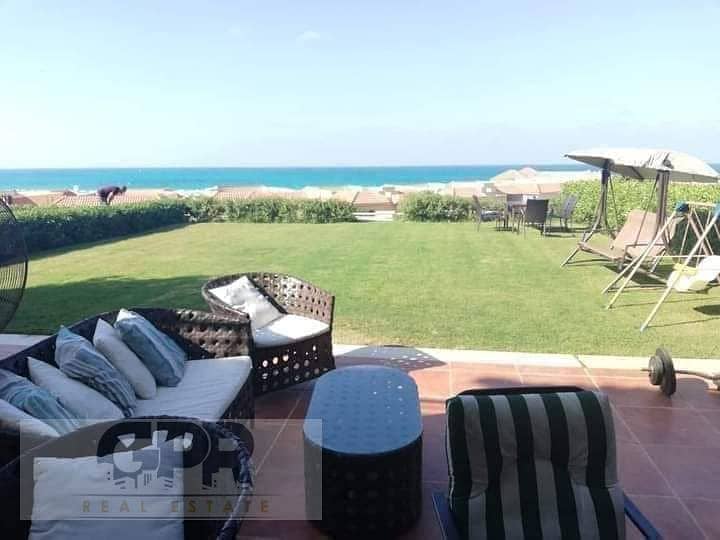 شالية + جاردن خاص للبيع باحلى فيو بانوراما بحر قرية تلال الساحل الشمالي Chalet with panoramic view on sea for sale in Telal North Coast 7