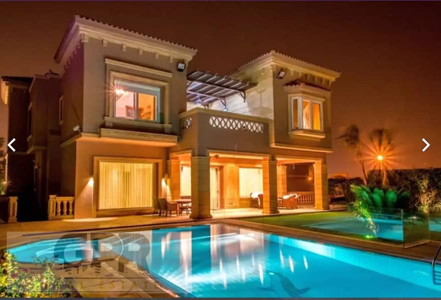 على طريق السويس فيلا استاندالوان للبيع في كمبوند سوان ليك حسن علام التجمع الاول  Standalone Villa for sale in Swan Lake by Hassan Allam New Cairo 3