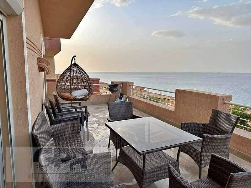 توين هاوس شاليه صف أول على البحر في تلال السخنة بسور لافيستا 6 والجلالة / Twin house chalet 140sqm 1th Row in telal sokhna for sale 2