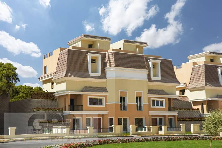 Distinctive villa for sale in Sarai, New Cairo, at a snapshot price 0