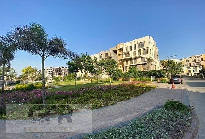 Garden duplex for sale in Stone Park New Cairo 172m with installments   ستون بارك  قطامية التجمع الخامس 1