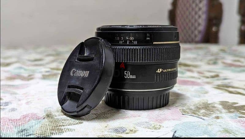 عدسة كانون Canon 50mm 1.4 EF 3