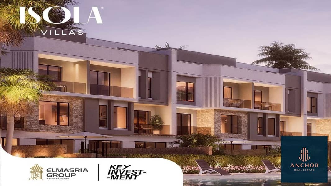 تاون هاوس علي الحزام الاخضر بمقدم 10% فقط في ايزولا فيلا في نيو زايد | Townhouse in Green River with only 10% Down Payment in Isola Villas Zayed 7