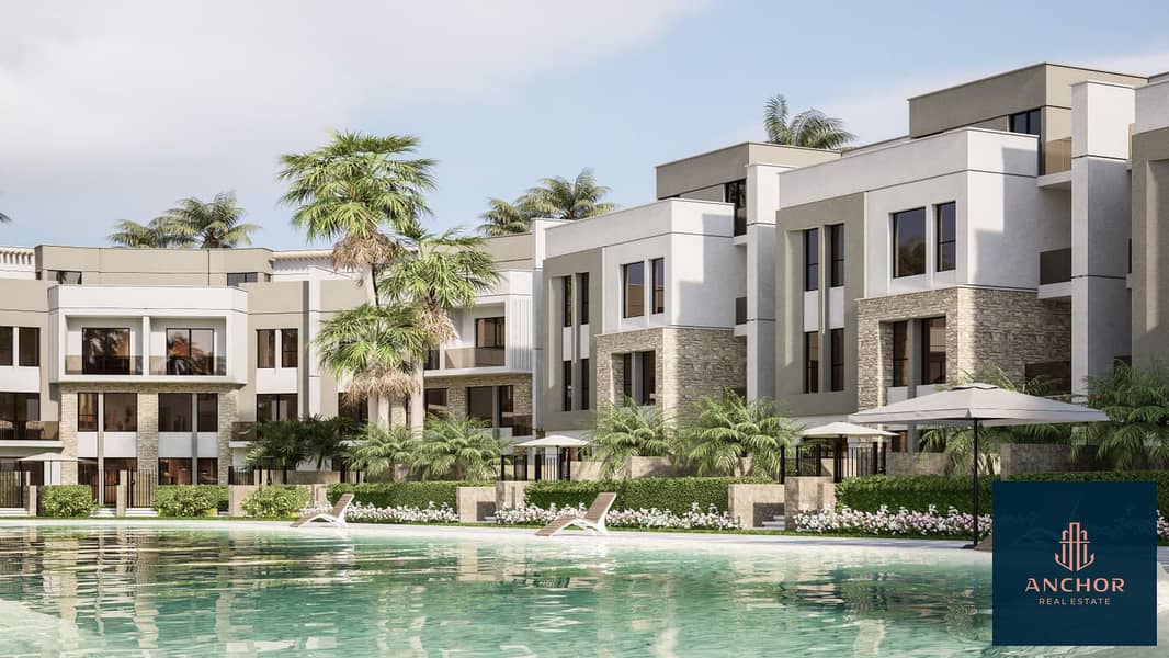 تاون هاوس علي الحزام الاخضر بمقدم 10% فقط في ايزولا فيلا في نيو زايد | Townhouse in Green River with only 10% Down Payment in Isola Villas Zayed 9