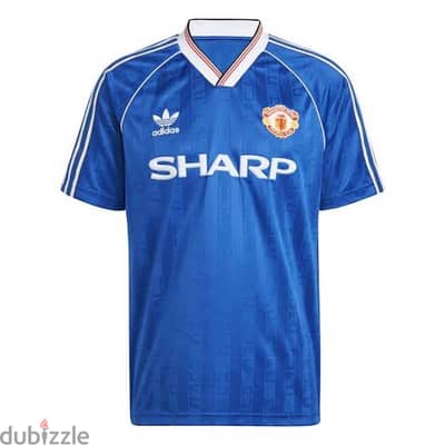 Man utd 1988 blue away kit