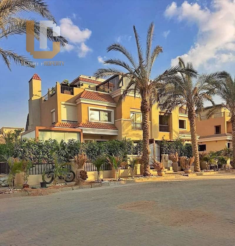 فيلا - S villa  لقطة بالسعر القديم فى كمبوند سراي sarai سور ف سور مع مدينتي 3