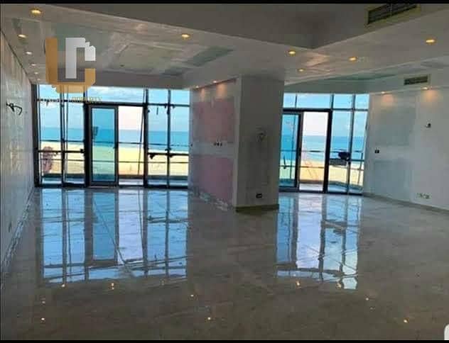 For sale, studio with  resady to move the gate 5 , fully finished, in Al Alamein Towers, full sea view. 4