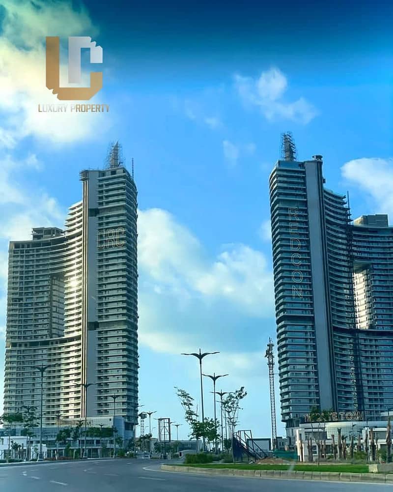 An apartment in The Gate, El Alamein Towers, ready to move with a view of the sea and the entire city of El Alamein from the top of the tower 6