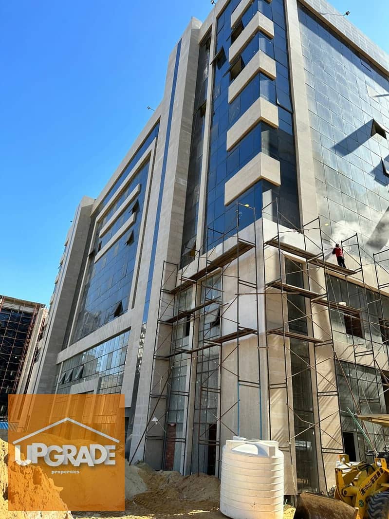 office 73m ready to move fully finished with AC at the financial district new capital next to banks Central Bank Downtown and near monorail station 5