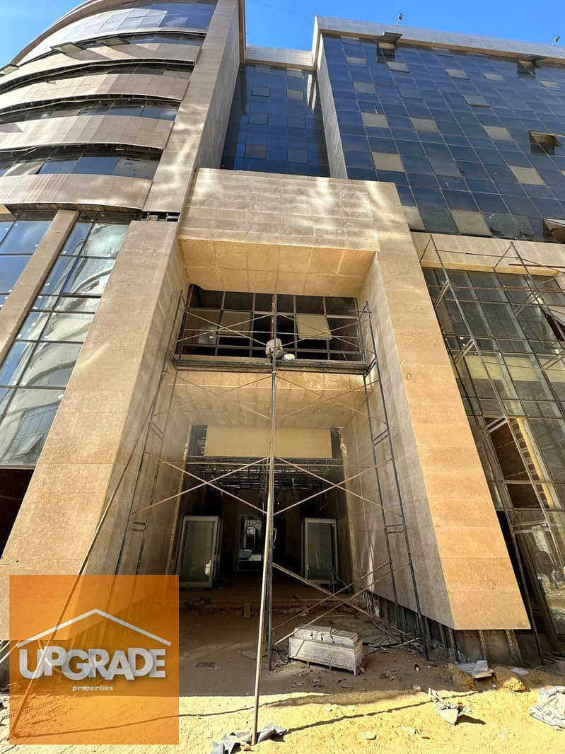 office 73m ready to move fully finished with AC at the financial district new capital next to banks Central Bank Downtown and near monorail station 9