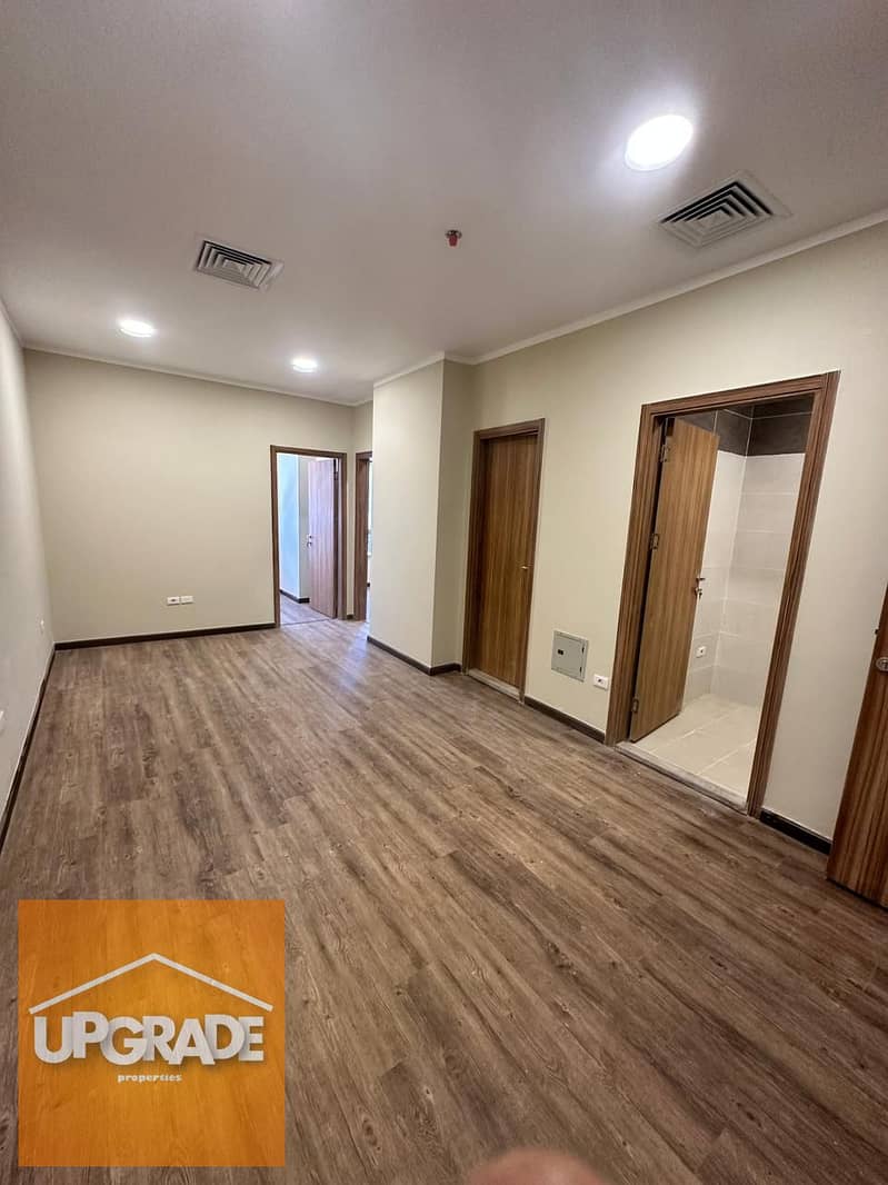 office 73m ready to move fully finished with AC at the financial district new capital next to banks Central Bank Downtown and near monorail station 11