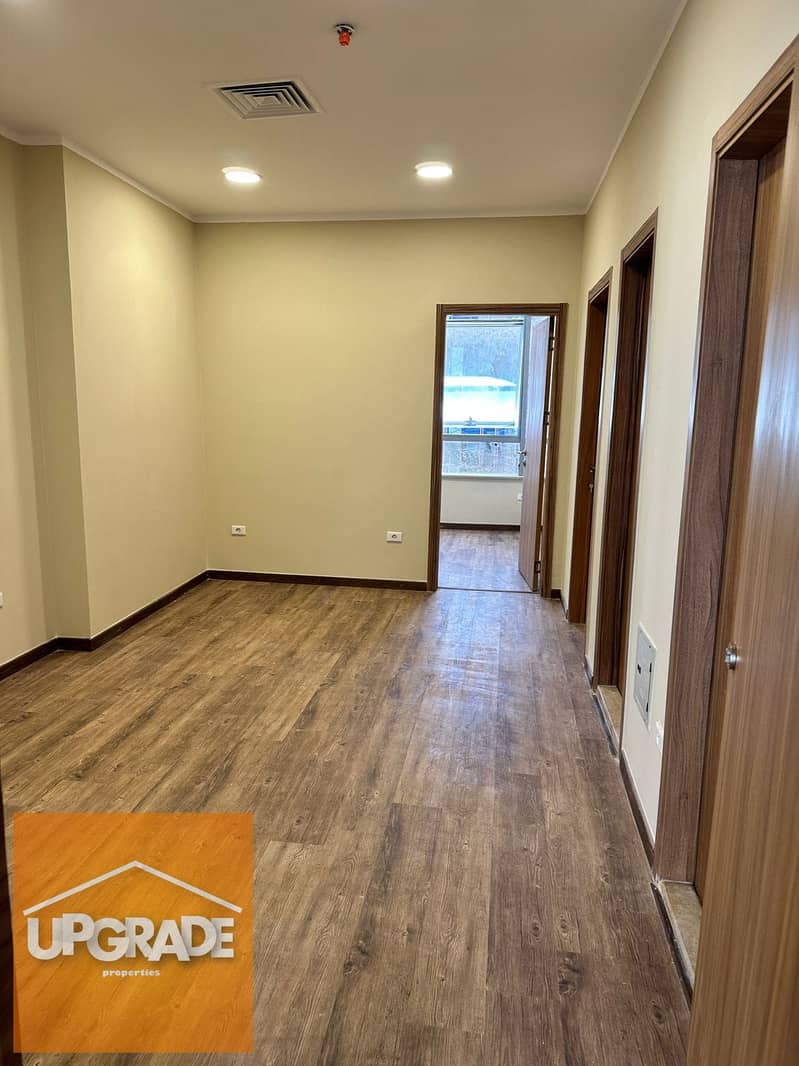 office 73m ready to move fully finished with AC at the financial district new capital next to banks Central Bank Downtown and near monorail station 12