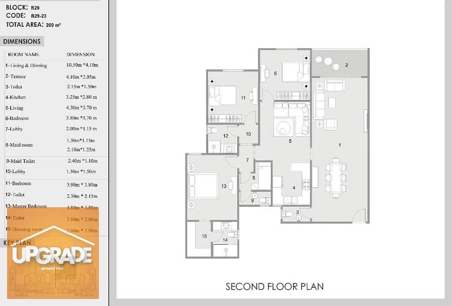 200 sqm apartment with a distinctive next to the club house in RAVIE Compound in the best location at R8 in the New Administrative 10