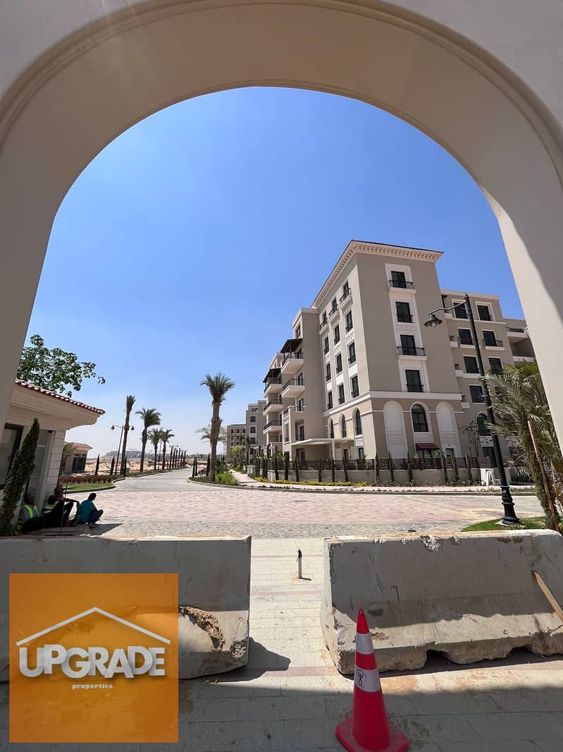 A fully finished apartment for sale with a total area of 159 sqm, ready to move in Village West compound, heart of Sheikh Zayed. With a 30% discount. 10