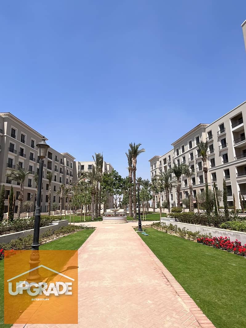 A fully finished apartment for sale with a total area of 159 sqm, ready to move in Village West compound, heart of Sheikh Zayed. With a 30% discount. 15