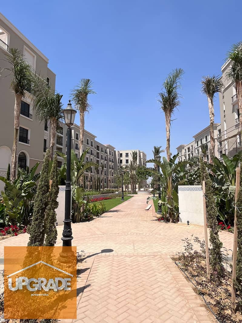 A fully finished apartment for sale with a total area of 159 sqm, ready to move in Village West compound, heart of Sheikh Zayed. With a 30% discount. 17