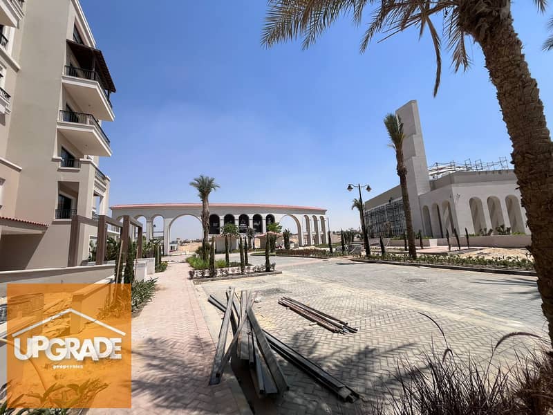 A fully finished apartment for sale with a total area of 159 sqm, ready to move in Village West compound, heart of Sheikh Zayed. With a 30% discount. 23