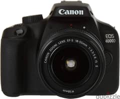 Canon EOS 4000D بكل مشتملتها - ٢ بطاريه - شاحن-عدسه ١٨-٥٥