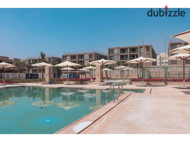 Fully finished middle townhouse, prime location, with installments, in Marasim Fifth Settlement 3