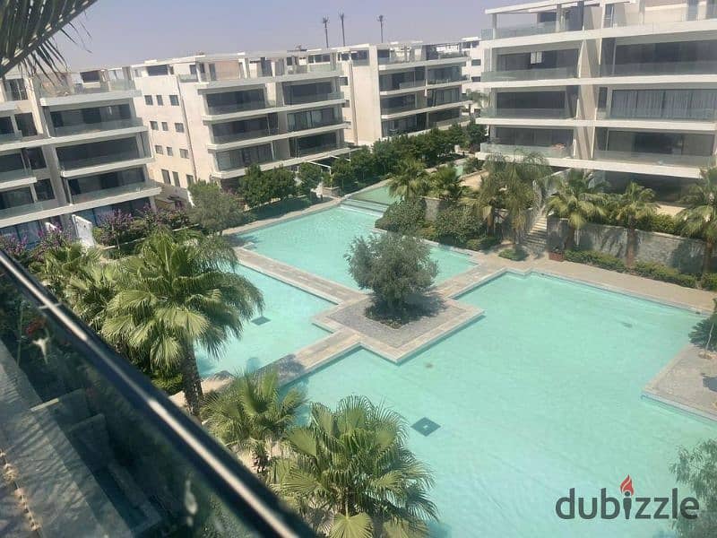 for sale apartment floor 3with installment view lagoon bahry in compound lake view 9