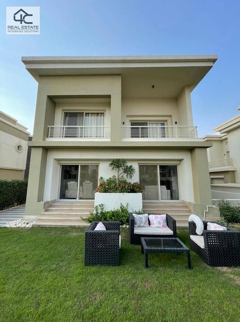 for sale villa 450m ready to move finished  super lux with Electrical devices and ac's cairo  Festival City 1