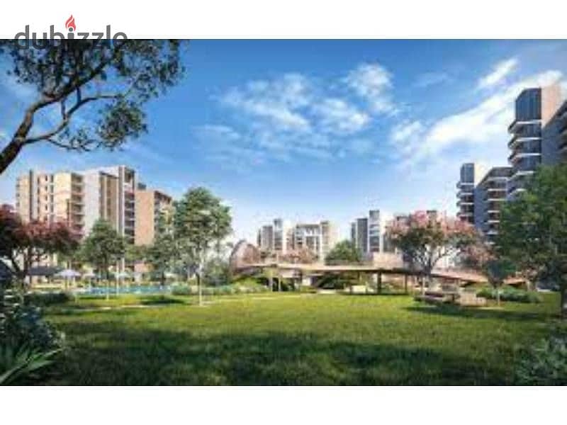 Apartment for sale in a garden, open to the largest view and landscape, in the best location in New Cairo, in installments. 4