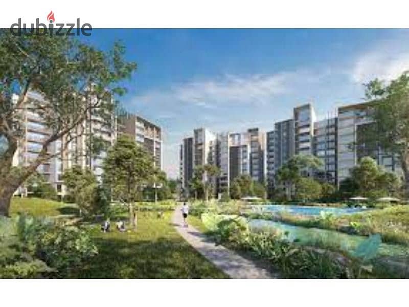 Fully finished apartment in garden   For sale in installments with the lowest down payment, the best and longest installment system 0