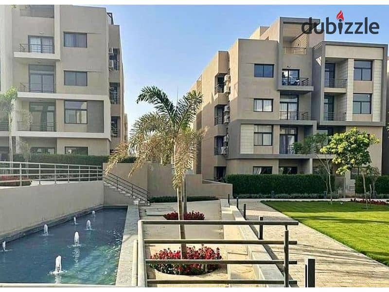 شقة غرفتين بجاردن122م باقل سعر تشطيب سوبر لوكس استلام فوري بكمبوند فيفث سكوير المراسم vFifth square compound 3