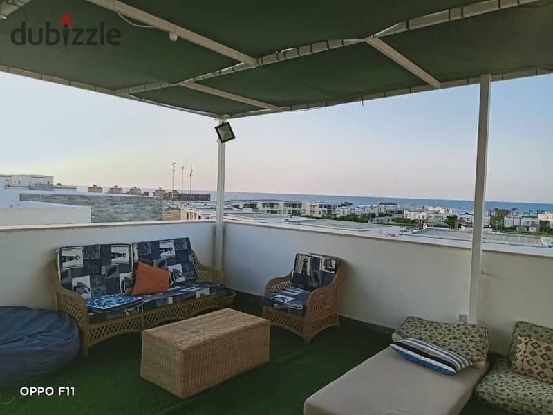 Amwaj North Coast Second-roof penthouse chalet   Great view, you can see the sea clearly 2