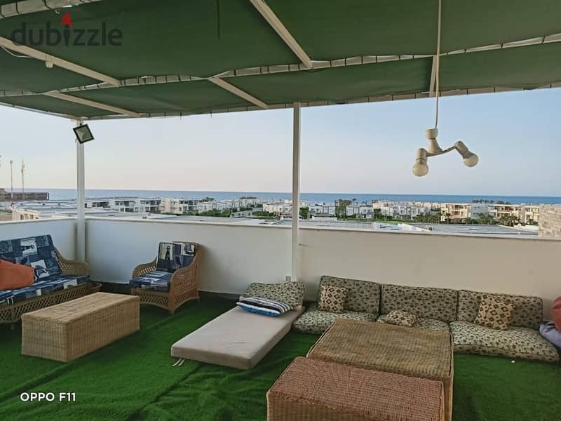 Amwaj North Coast Second-roof penthouse chalet   Great view, you can see the sea clearly 12