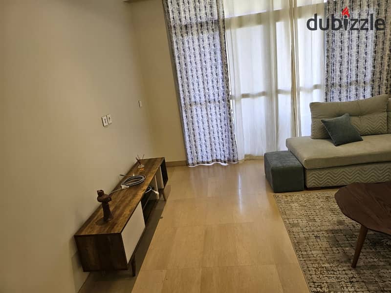 for rent apartment 4 bed finished with ACs special location cairo festival city 1