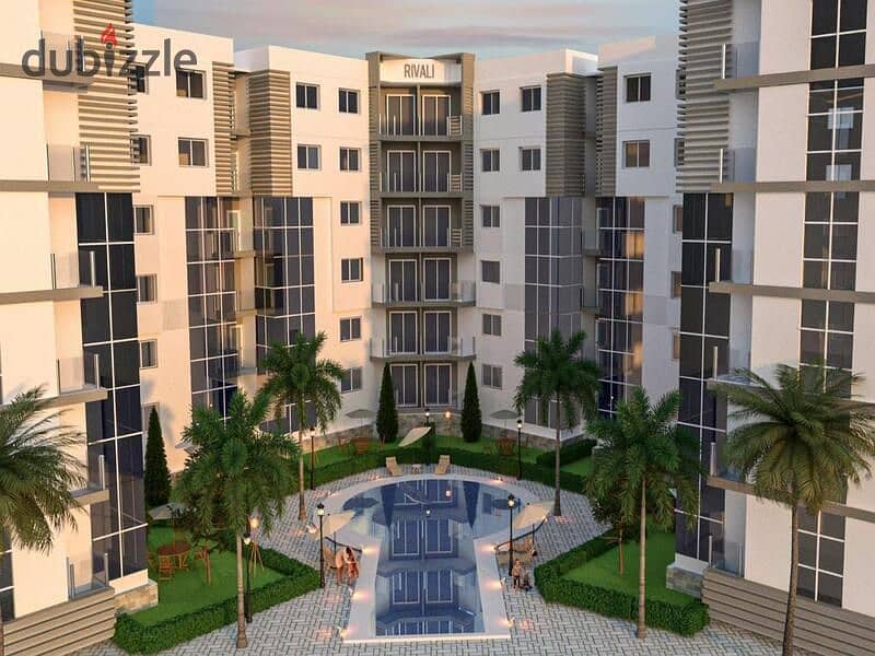 Own an apartment for sale with a private garden area in the heart of the Fifth Settlement, Revali, and get a 30% cash discount Rivali 6