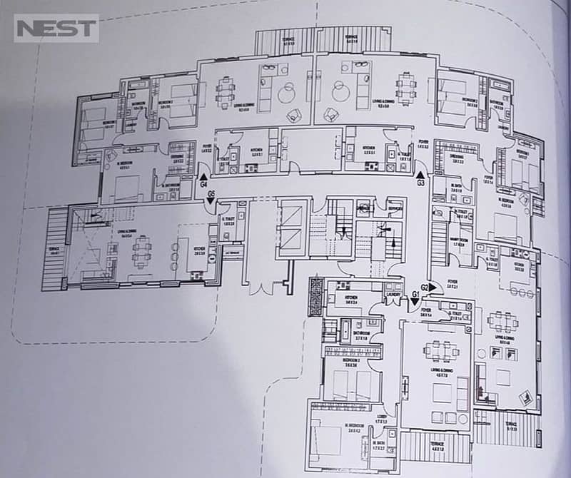 Apartment ground with garden Resale district 5 MARAKEZ new cairo 6