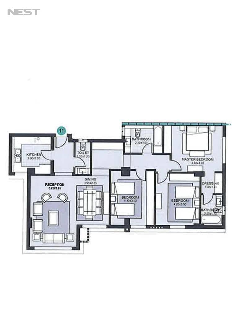 Apartment Resale Sodic Villette Sky condos Ready to move New Cairo 4