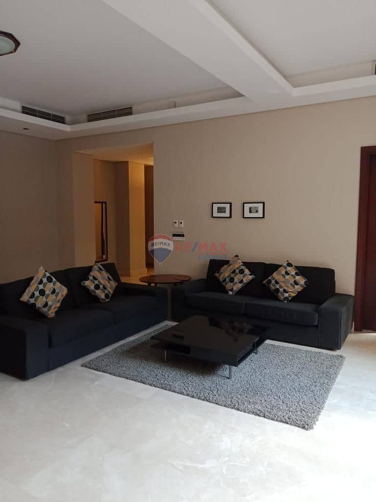 Modern Furnished Ground Apartment  at Forty West - Sodic- El Sheikh Zayed 1