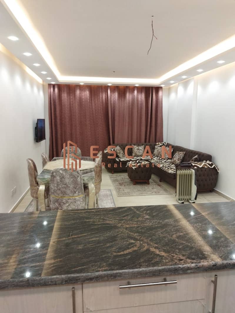 3 bedroom apartment for rent furnished hotel style in Rehab 1 next to Mall 2 special finishes hotel style furniture 2