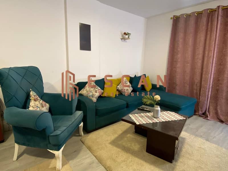 Furnished apartment in Al-Rehab City, 90 meters, with special finishes 1