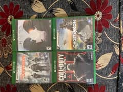 4 cd للبيع hola5 و ghost reconوcall of duty III و the division