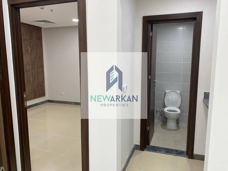 Office for rent 70 meters fully finished + AC with lowest price meter near to Arkan 1