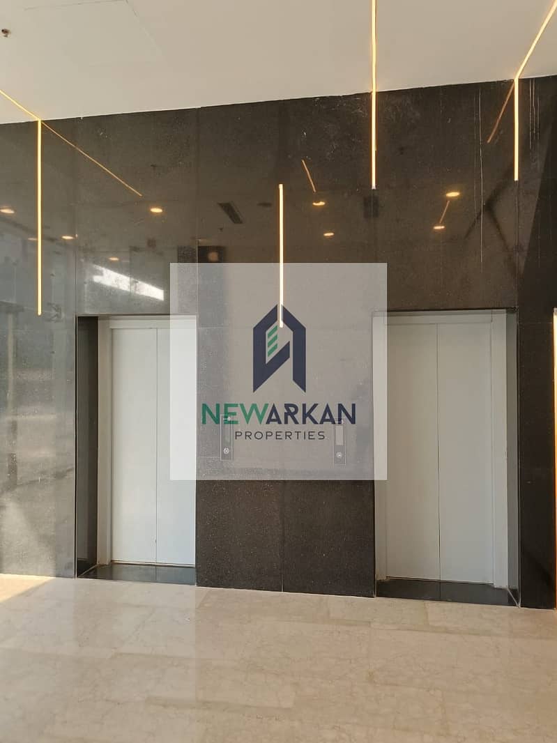 Office for rent 70 meters fully finished + AC with lowest price meter near to Arkan 2